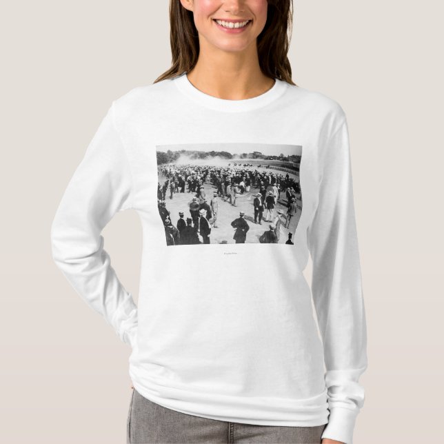 Horse Racing in Saratoga Photograph T-Shirt (Front)
