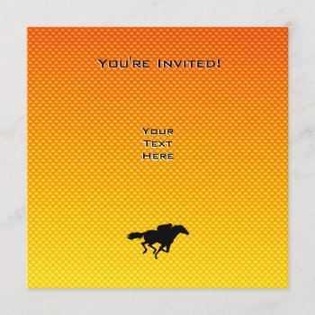 Horse Racing Invitation by SportsWare at Zazzle
