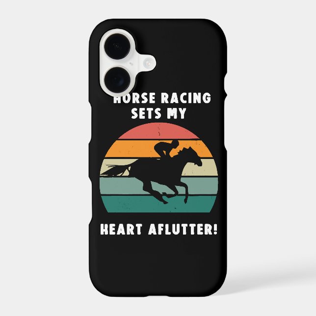 Horse Racing Iphone Case (Back)