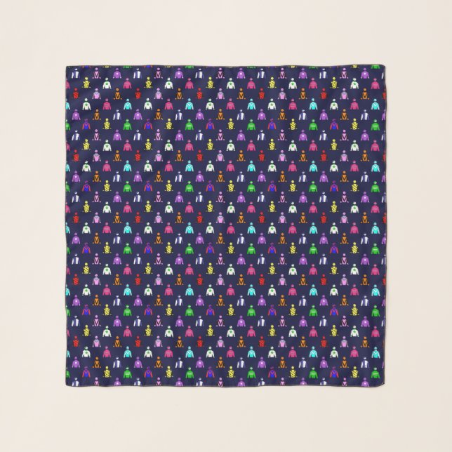 Horse Racing Jockey Colors Scarf (Front)