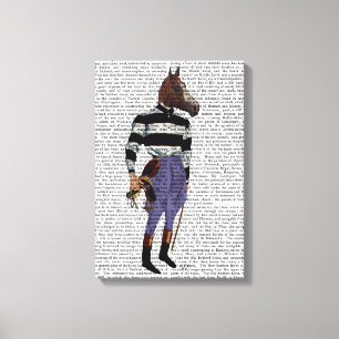 Horse Racing Jockey Full Canvas Print