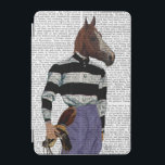 Horse Racing Jockey Portrait iPad Mini Cover<br><div class="desc">Entertainment & Leisure</div>