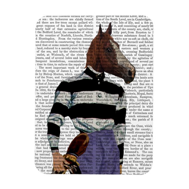 Horse Racing Jockey Portrait Magnet (Vertical)
