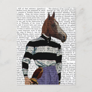 Horse Racing Jockey Portrait Postcard