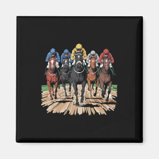 Horse Racing Jockey Racer Der Magnet