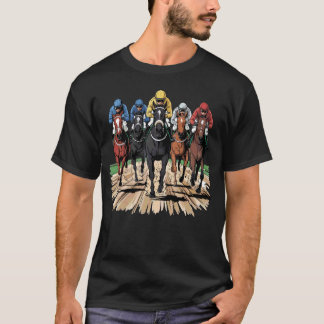 Horse Racing Jockey Racer Derby Rider Gifts Men Wo T-Shirt