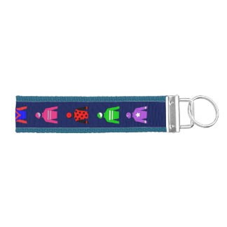 Horse Racing Jockey Silks Colorful Wrist Keychain