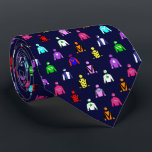 Horse Racing Jockey Silks Neck Tie<br><div class="desc">If you love horse racing then you'll adore this fun tie printed with a pattern of jockey silks. Multi-coloured jockey outfits printed on a dark blue background (you can change the background colour to whatever colour you wish - just click Customise).</div>