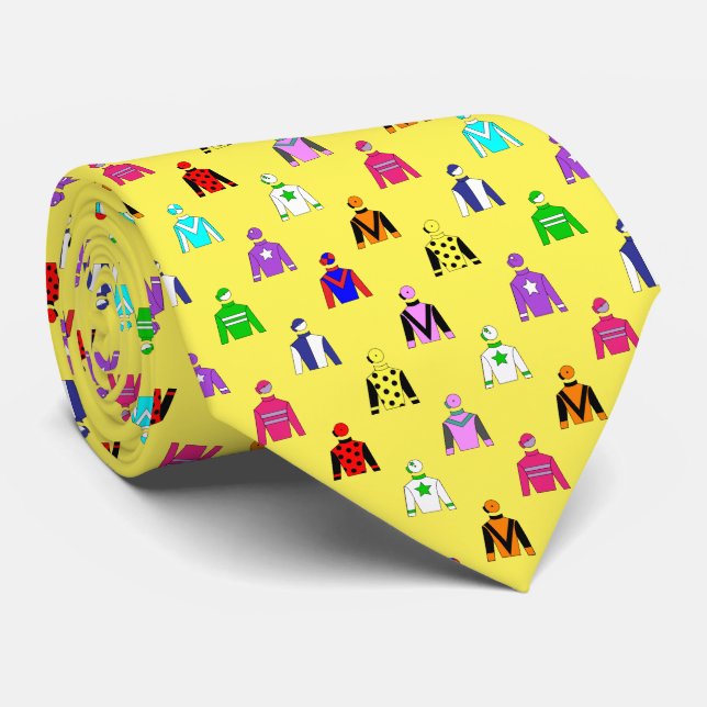Horse Racing Jockey Silks Neck Tie (Rolled)