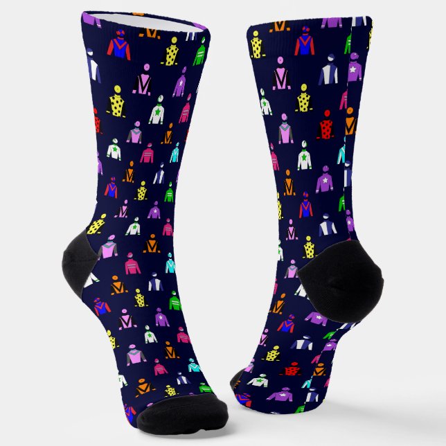 Horse Racing Jockey Silks Socks (Angled)