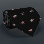 Horse Racing Jockey Trainer Monogram Initial Blue Neck Tie<br><div class="desc">Experience the thrill of the racetrack with our Jockey Galloping on Racing Horse Tie – a stunning accessory capturing the speed and elegance of horse racing. This tie isn't just an accessory; it's a visual celebration of the spirited competition between man and horse. The meticulously crafted design features a jockey...</div>