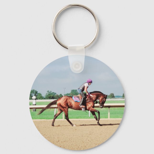 Horse Racing Keychain (Front)