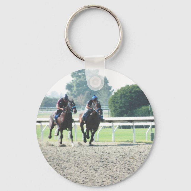 Horse racing keychain (Front)