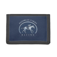 Horse Racing - Logo - Custom Navy Blue & White