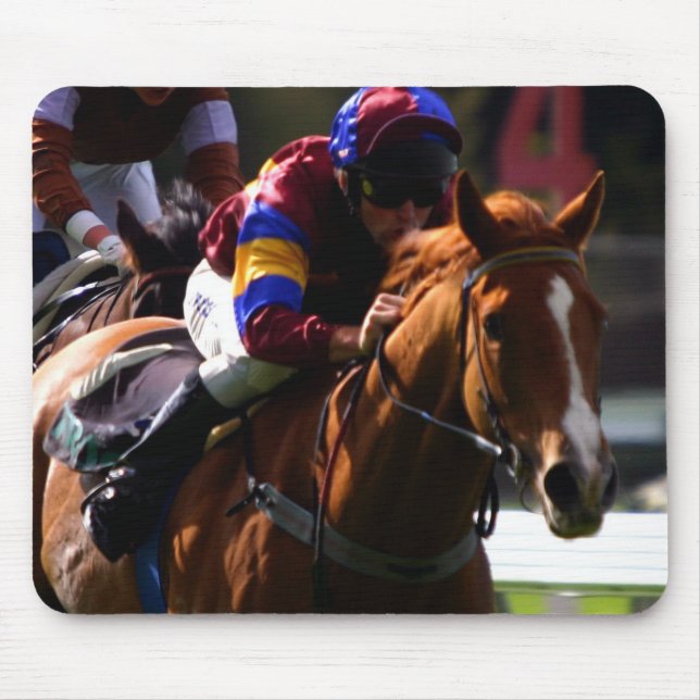 Horse Racing Mouse Pad (Front)