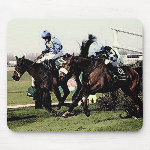 Horse Racing Mouse Pad