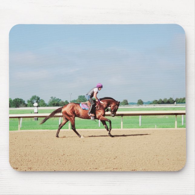 Horse racing mouse pad (Front)