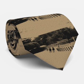 Horse Racing Muddy Track Grunge Neck Tie