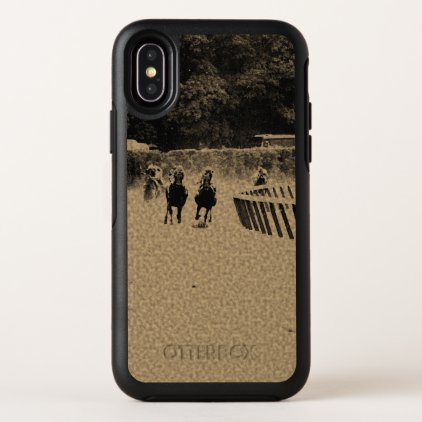 Horse Racing Muddy Track Grunge OtterBox Symmetry iPhone X Case
