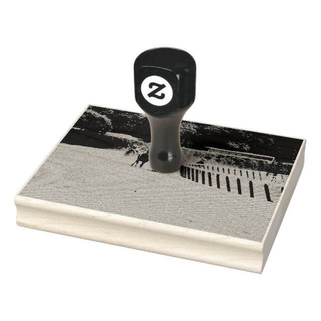 Horse Racing Muddy Track Grunge Rubber Stamp (Stamp)