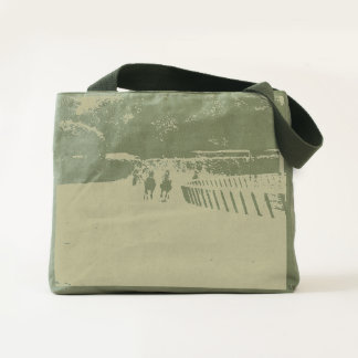 Horse Racing Muddy Track Grunge Tote