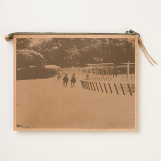 Horse Racing Muddy Track Grunge Travel Pouch