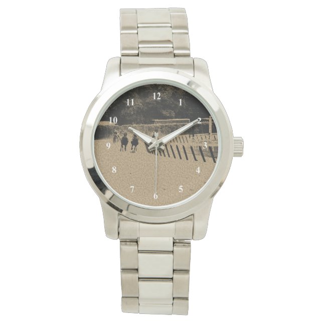 Horse Racing Muddy Track Grunge Watch (Front)