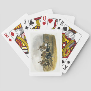 Horse Racing of Sioux Indians near Fort Pierre, pl Poker Cards