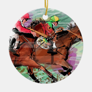 Horse Racing Ornament
