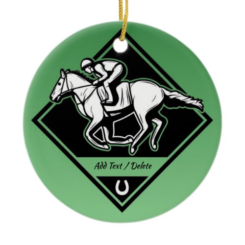 Horse Racing Ornament