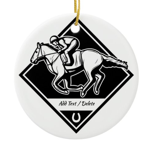 Horse Racing Ornament