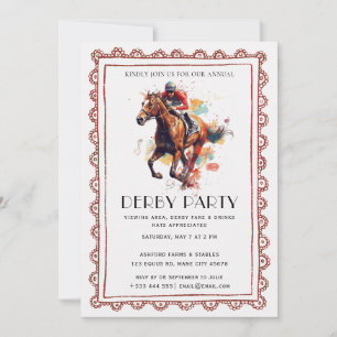Horse Racing Party Invitation
