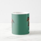 Horse Racing Personalised Coffee Mug (Center)