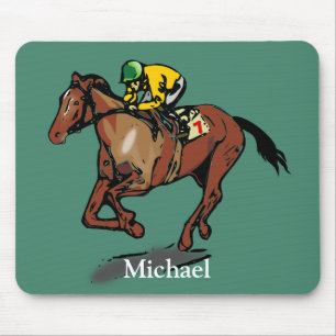 Horse Racing Personalised Mouse Pad