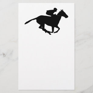 Horse Racing Pictogram Stationery