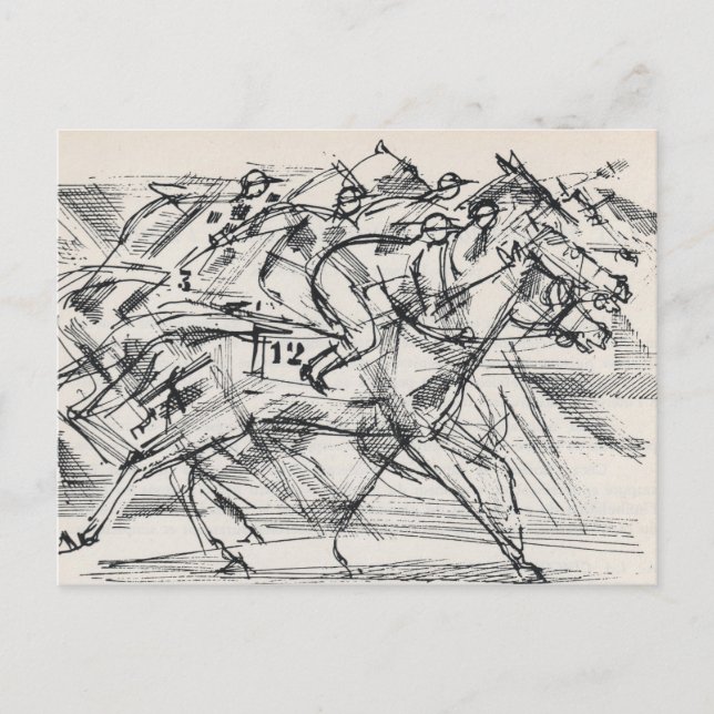 Horse racing postcards (Front)