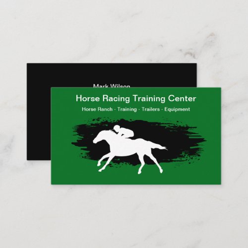 Horse Racing Ranch Modern Business Cards
