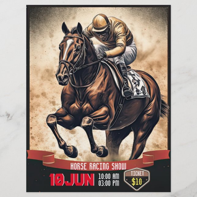 Horse Racing Show Flyer v.1 (Front)