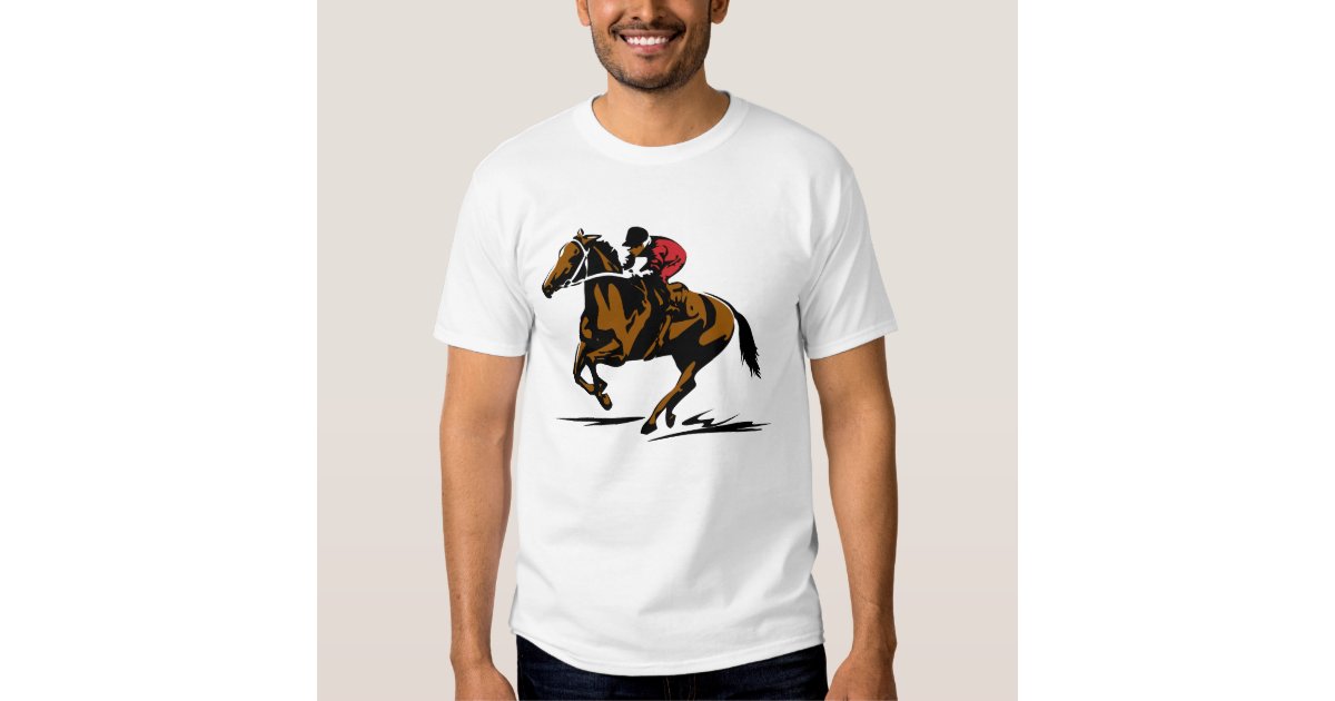 Horse Racing T-shirt | Zazzle