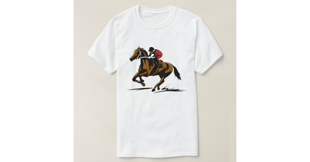 Horse Racing T-shirt | Zazzle