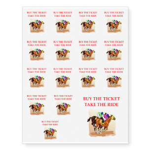 horse racing temporary tattoos