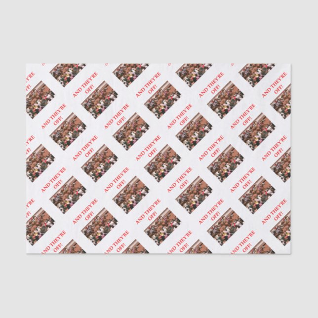 horse racing tissue paper (Front)