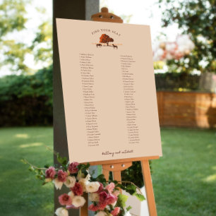 Horse Rail Fence Oak Horses Poster