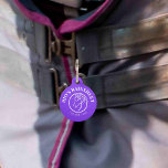 Horse Rainsheet Blanket Bridle Identification Tag<br><div class="desc">Introducing our white on purple customizable ID tag for horse rainsheets, blankets, coolers, fly sheets, bridles, and halters – the perfect solution for keeping your equine essentials organized! The customizable feature allows you to add your horse's name, your contact information, or any other details you deem essential. The tag is...</div>