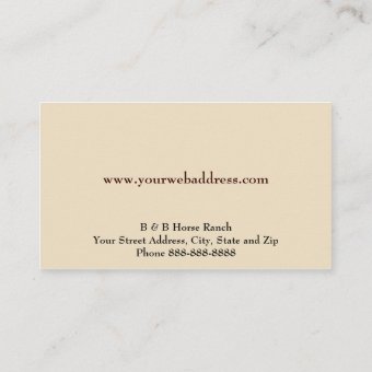 Horse Ranch Business Card | Zazzle