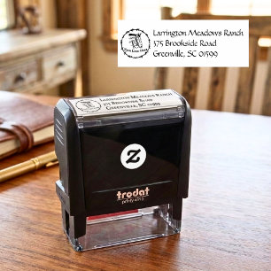 Horse Ranch Business Personalize with Your Logo Self-inking Stamp