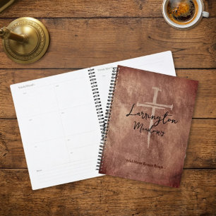 Horse Ranch Business Western Cross Logo Customized Planner