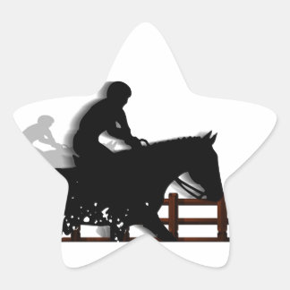 Horse Ranch Farm Destiny Nature Background Star Sticker