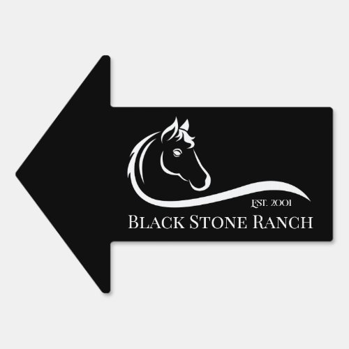 Horse ranch logo equestrian stable branding sign