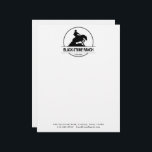 Horse ranch logo reining western barn branding letterhead<br><div class="desc">Horse ranch logo with sliding reining horse vector,  equestrian stable,  horse barn logo design,  branding for your horse business. You can transfer this design to any other product on Zazzle,  look at: "Transfer design to a product"!</div>